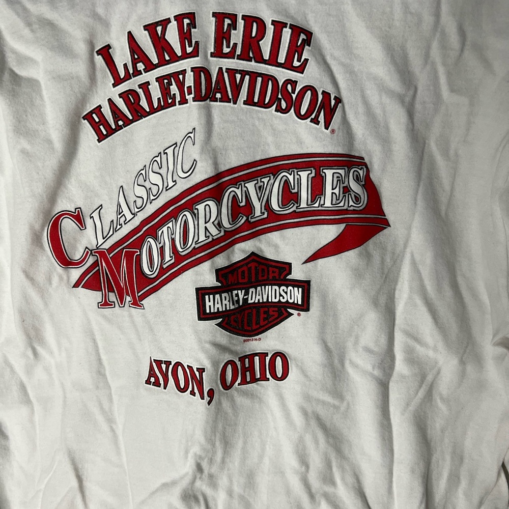 Lake Erie Long Sleeved mens XL Shirt Harley Davidson